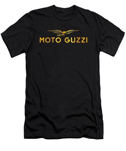 Moto Guzzi Head Twin Italian Bike Retro skull design Printed Grey T-Shirt 